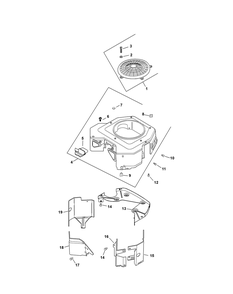 Kohler Cv670-3015 Blower Housing And Baffles Diagram and Parts List for Z-FORCES48-KH 53AH5FJB050-22HP Cub Cadet Lawn Tractor